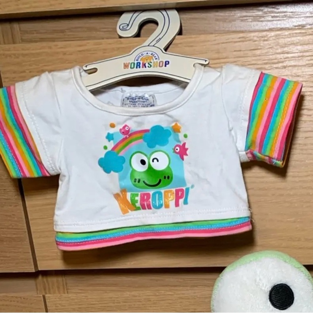Build-A-Bear Keroppi Rainbow Sleeve T-Shirt